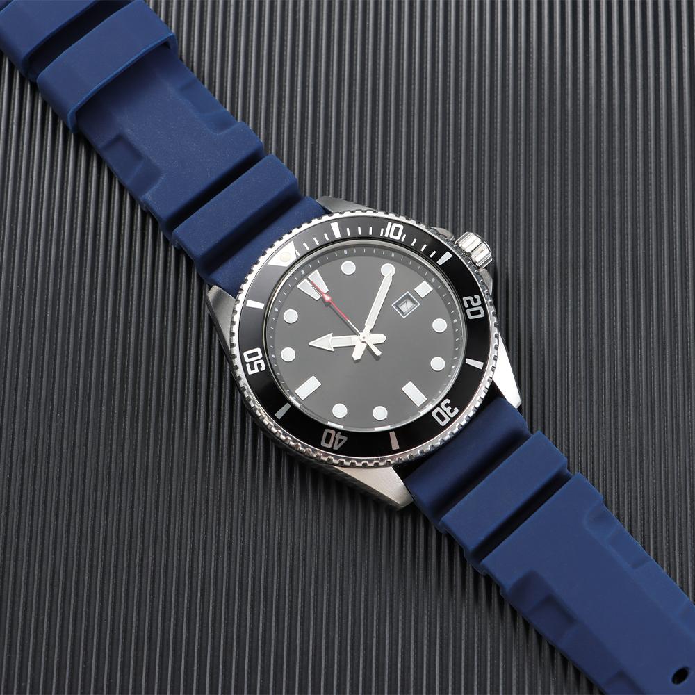 22mm 24mm 26mm Silikonové řemínky pro hodinky Panerai Měkký sportovní náramek Pohodlný gumový pásek Dámské Pánské Náramkové doplňky