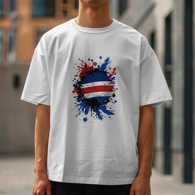 COSTA RICA Tshirt  Country National Flag Central America Football Fan Tee