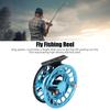 5/6 Fly Fishing Reel Aluminum Alloy Light Fishing Reel Waterproof with Release Button Fly Reel Blue