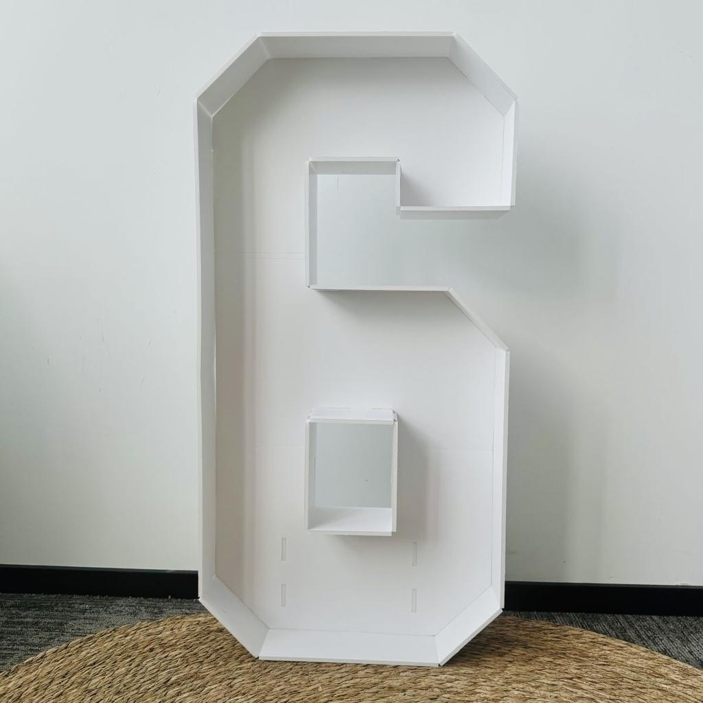 1Pcs 73cm DIY Balloon Frame Numbers,Foam Board Numbers for 1st 18th 21th Birthday Party Decorations,DIY Kit Newest Plug-in Design EASY Assembly