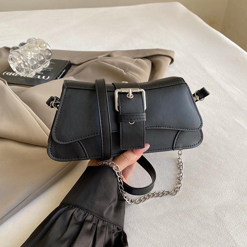 Trendy Casual Small Square Shoulder Bag For Women With Chain Detail In 2024