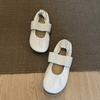 Sheepskin Version~ Retro Super Soft Round Head Shallow Mouth One Word with Mary Jane Single Shoes Women's Versatile Ballet Flats