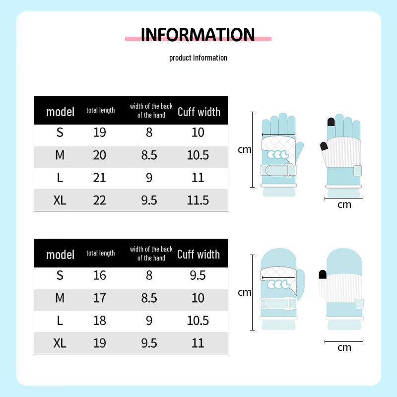 COCOLIC Kids' Winter Cartoon Ski Gloves