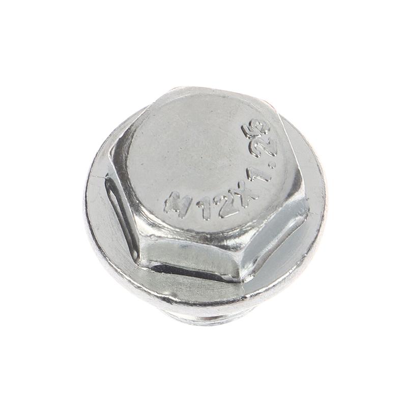 1 Stück Autozubehör Magnetischer Saug-Ablassschrauben mit 5 Dichtungen Neodym-Magnet Edelstahlbolzen Heavy Duty Ölstopfen