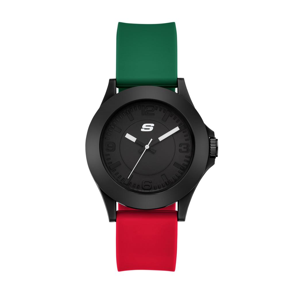 Rosencrans Mexico SR6357 Wristwatch, Multicolor Silicone Strap, 3-Hand Analog Display, 50M Water Resistant