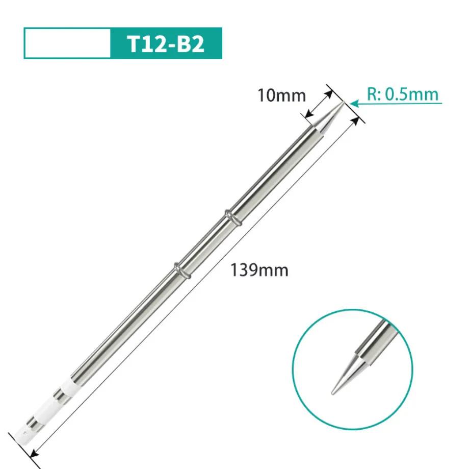 T12 Soldering Solder Iron Tips BCF1/B2/BC2/BC3/B/BCF2/BCF3/BL/C1/C4/D4/BC1/D24/D52 Type Iron Tip For Hakko FX951 STM32 OLED