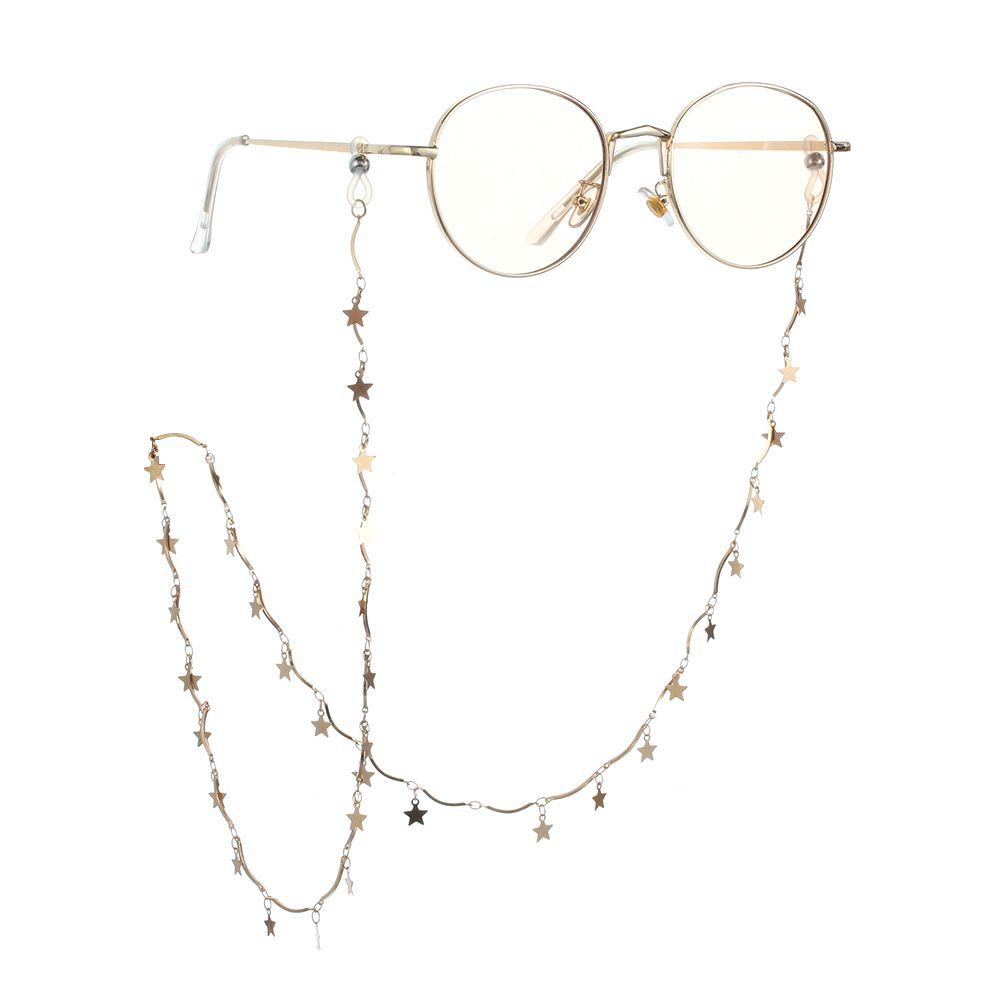 Accessories Metal Eyeglass Chain Pearl Stars Sunglasses Holder Necklace Reading Glasses Lanyard
