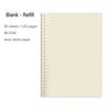 B5 A5 Transparentes PVC Weich Loseblatt-Optik 20 Löcher Farbiger Plastikclip Metallclip Handbuch Abnehmbare Abdeckung Schreibwaren