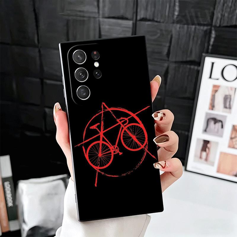 

Bicycle Bike Sports Soft Phone Case for Samsung Galaxy S26 S25 Edge S24 Ultra S23 Plus S22 S21 FE S20 Black Cover Back Shell Samsung S24 Plus