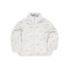 Vollständiger Druck Stehkragen Kunstfell Warm Gerade Langarm Baumwolljacke Damen Oberbekleidung Weiß DQ6843-072
