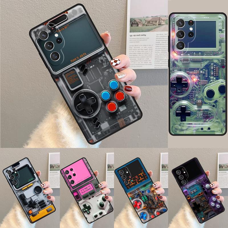 Retro Game Console TPU Phone Case For Samsung Galaxy Note 10 Pro S26 S25 S24 S23 S22 Ultra Plus S21 FE S20 Shockproof Cover