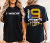 2026 New Model Racing Car Pattern Printedcar No9 TShirt Same Style For Both Unisex And Unisex LooseFitting Pure Cotton Top