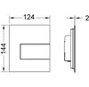 Tece TECEsquare Flush Plate White Matte 9242814
