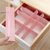 4 Pcs Of Adjustable Free Combination Drawer  Divider Diy Storage Shelves Household Partition Board
