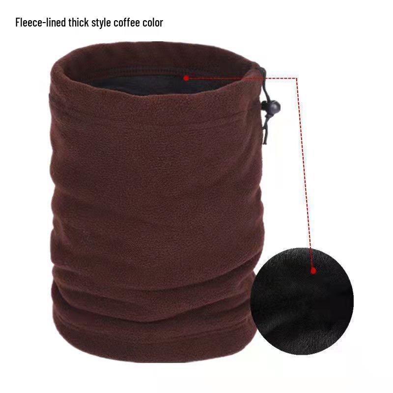 Unisex Winter Scarf and Cycling Headwear: Cold-Protection Velvet Windproof Neck Gaiter
