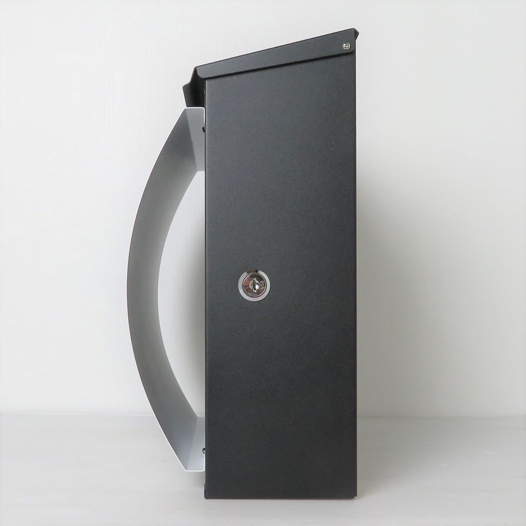 Stylish Scandinavian Design Large Mailbox with Wall Mounting Key and Magnetic Included, White PM363