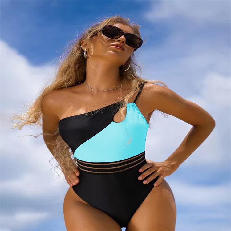 2024 European & American Women s Patchwork Bikini and One-Piece Swimwear Collection S