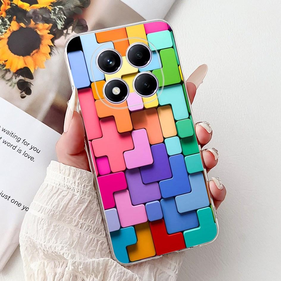 For Xiaomi Redmi Note 14 Pro Plus Case Cute Strawberry Love Heart Soft Silicone Clear Cover For Redmi Note 14 Pro 5G Global Etui