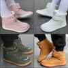 Nowe buty barefoot z szerokim noskiem dla dziewcząt i chłopców | Minimalistyczne buty do kostki wodoodporne zimowe buty śniegowe dla małych dzieci/starszych dzieci | But zimowy