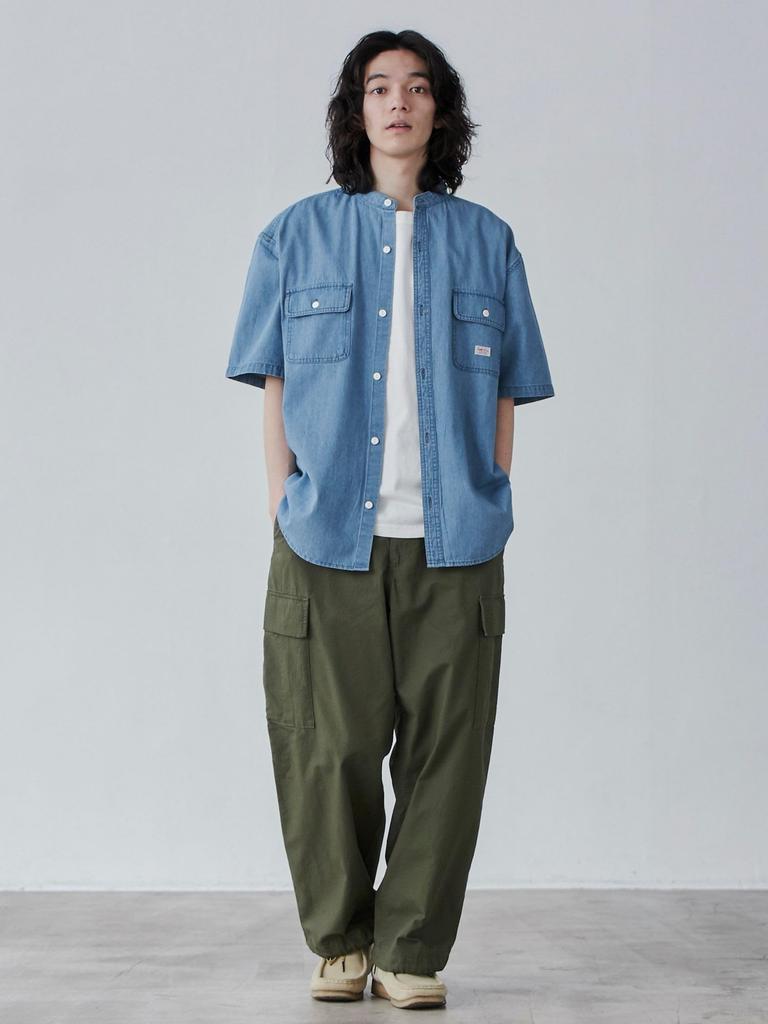 Cohen SMITHS Custom Band Collar Work Shirt, Size 75156430127, 9230, Other 2 (92), Small