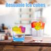 24Pcs Reusable Plastic Quick-Freeze Easy-To-Clean Fake Ice Cubes For Making Cold Appealing Drinks