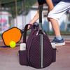 Tennis Schlägertasche Umhängetasche für Damen Herren Wasserabweisende Gesteppte Schlägertasche Einseitige Crossbody Rucksack für Pickleball Tennis Badmintonschläger