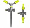 Garden Sprinkler Rotating 2-Arm On Spike Inserted For Watering