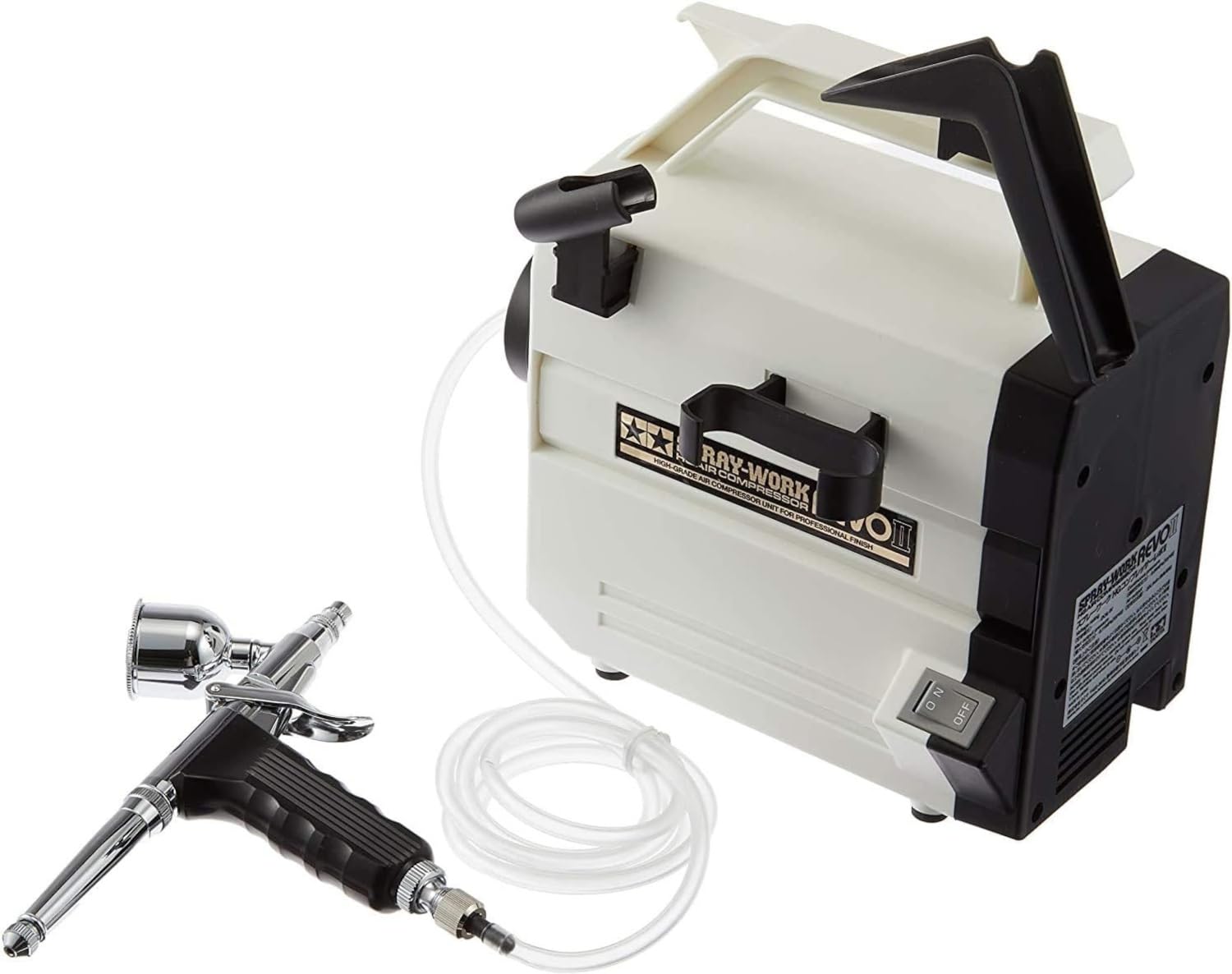 

Серія повітряних компресорів Tamiya Airbrush System 44 Spraywork Compressor Revo II з тригерним аерографом HG №. (74544)