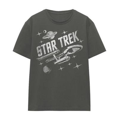 STAR TREK Unisex Adult Through Space T-Shirt