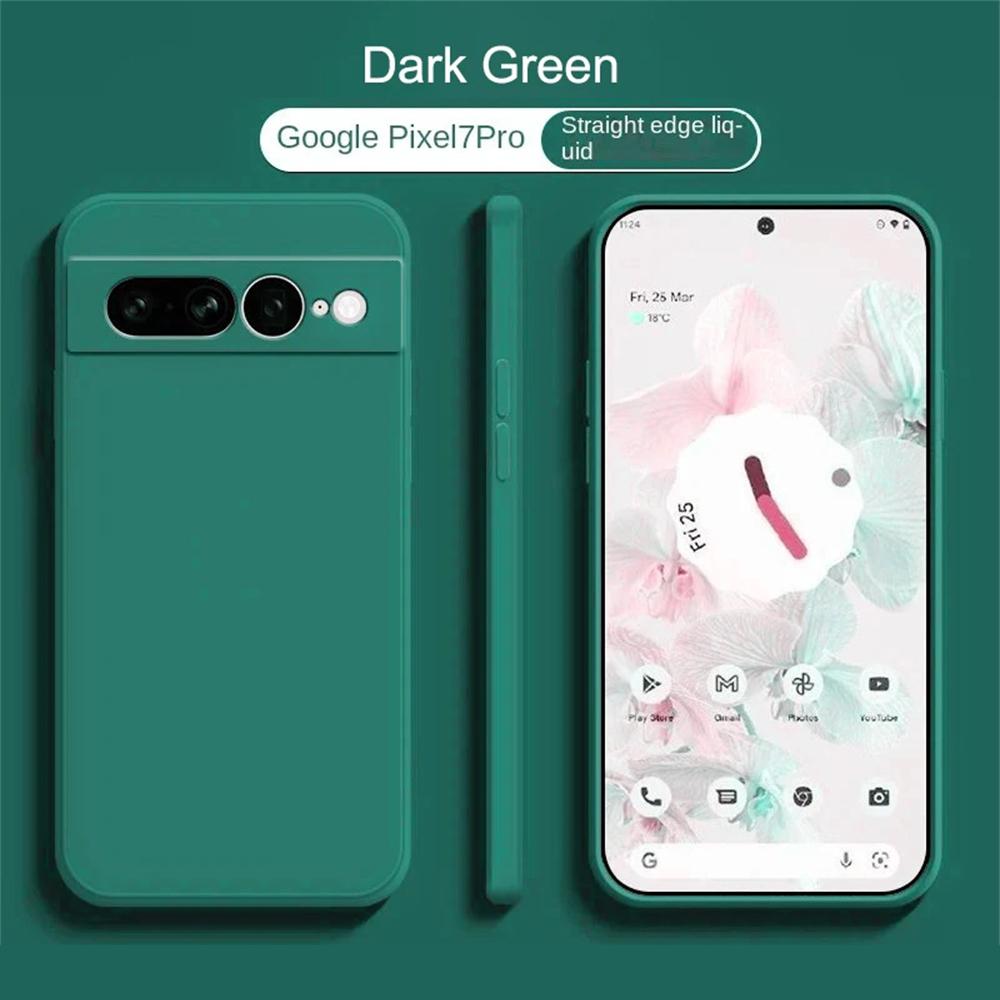 Für Google Pixel 10 9 8 Pro XL 8A 7 7A 6 6A Flüssigsilikon Handyhülle Kabelloses Laden Stoßfest Schutzhülle Rückseite