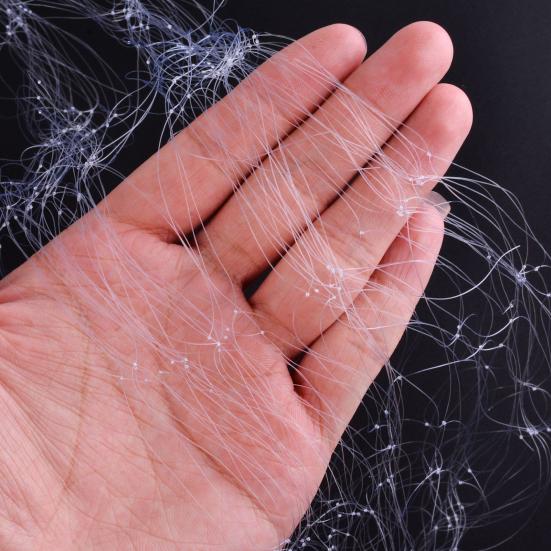 Nylon Fish Net Mesh Trapper Metal Spring Hook Shoal Netting Fishing Gear Tackle