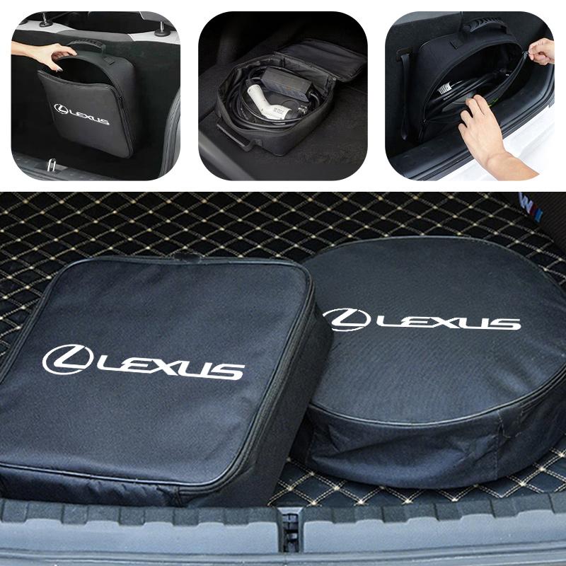OATY6 For Lexus Car Charge Cable Case Organiser Waterproof Charging Gun Storage Bag UX250h RX450h CT200h RX400h NX LX GC RX UX GX
