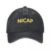 NICAP Cap As Worn by Max Fenig In the X Files Yellow Lettering Option Baseball Cap Party Hat Beach Bag Men Golf Wear Womens