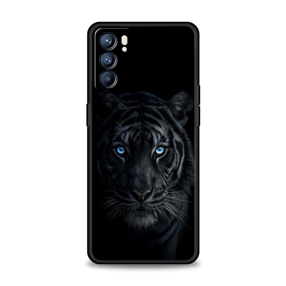 Concise Lion Pattern Phone Case For Oppo Reno14 Reno13 Reno12 11 F 10 Find X5 X9 Pro A54 5G A53 A52 A9 A16 A78 4G A80 A98 Cover