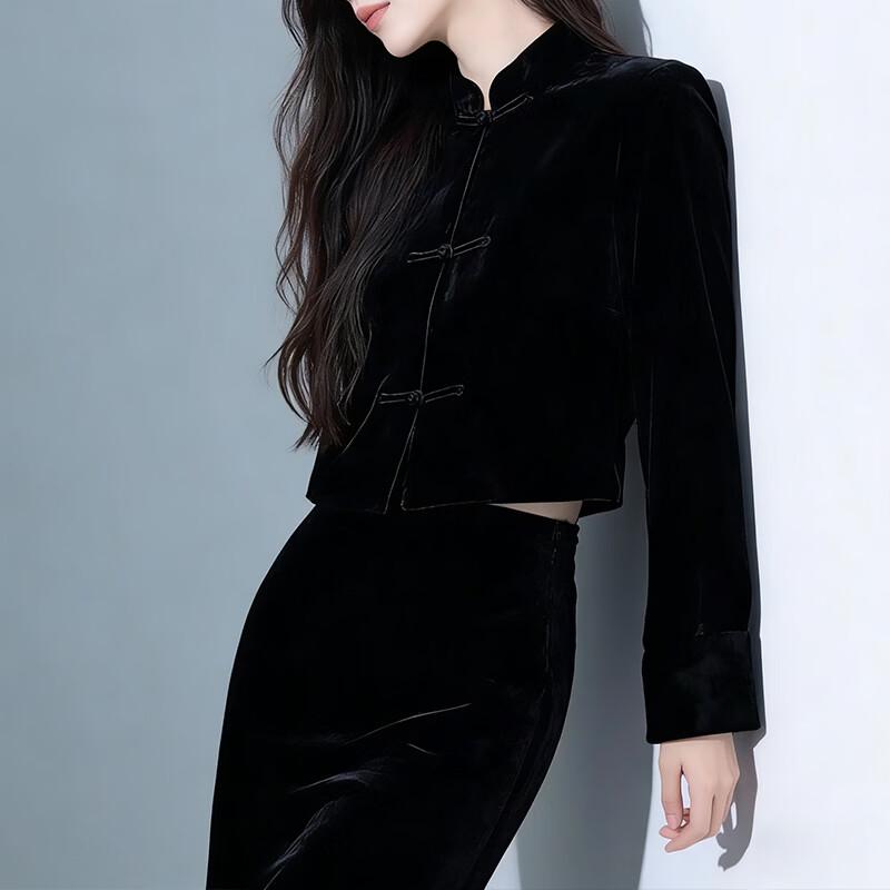 Women s Mulberry Silk Velvet Jacket XXXL