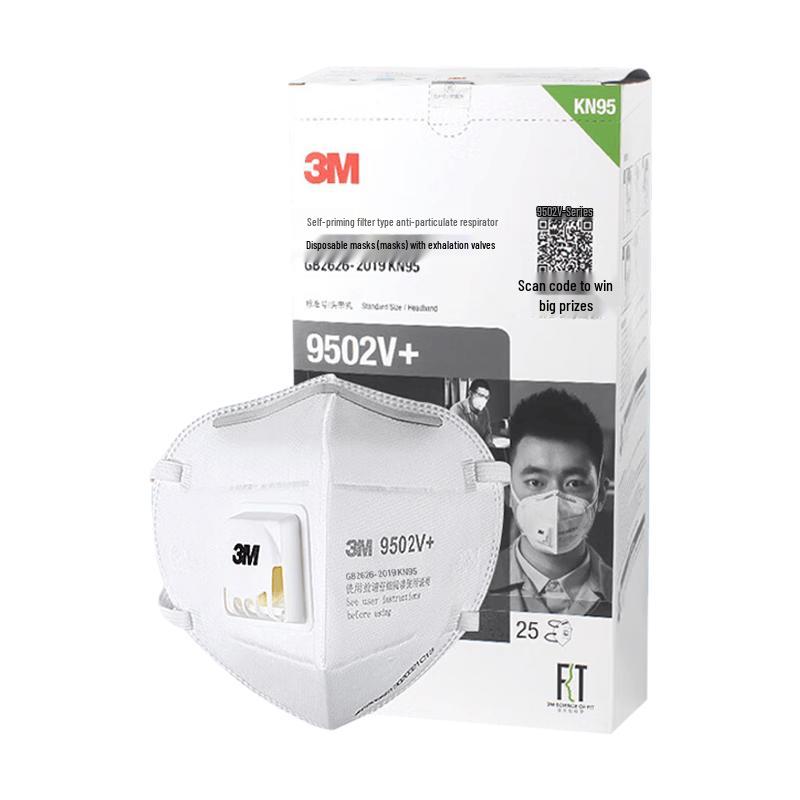 3M 9502V+ KN95 Headband Respirator Standard