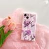 Ins Sqaure Cute Rabbit Love Cartoon Pink Heart Lovely Silicone Shockproof Phone Case For Iphone 14 Pro Max Plus 13 12 Promax 11