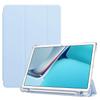 Huawei SE/Qingyun C5e 10.4 Silicone Pen Slot Tri-fold Leather Transparent Case