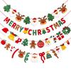 Christmas Tree Hanging Ornaments & Festive Decorations with Atmosphere Lights & Pull Flowers