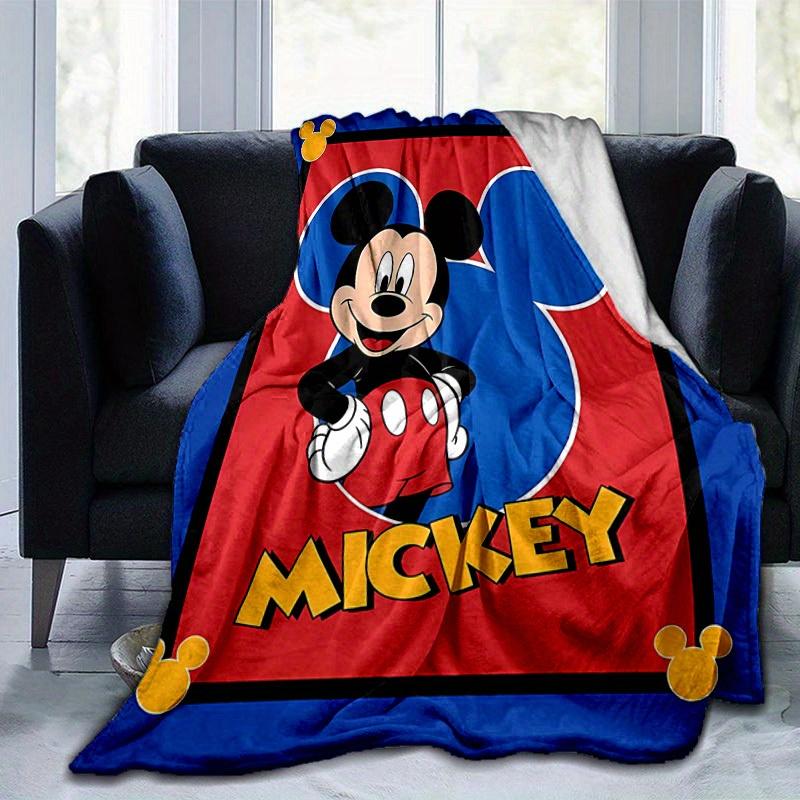 1 stuks, Gezellige Mickey Mouse Woondecoratie Deken: Perfect Cadeau voor Slaapkamer, Woonkamer, Reizen, Kamperen, Auto