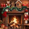 2PCS Reusable 2M Christmas Garland DIY Pendant Prop Tinsel Garland Shiny Tinsel Adjustable Christmas Decor Home Decoration