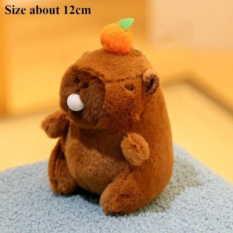 Spit Bubble Capybara Plush Keychain Plush Bag Pendant Doll Gift Pendant Cute Car Keychain Pography Accessories