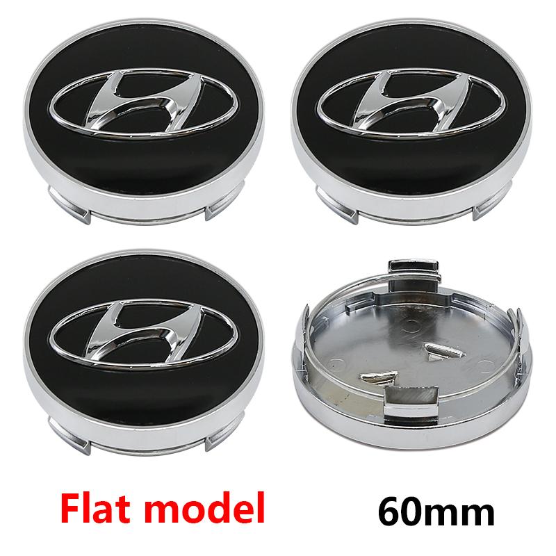 ABS 56/58/60mm 3D Znak na auto Krytky středů kol Odznaky Kryty Příslušenství Pro Hyundai I10 I20 I30 Getz Accent Elantra Santa