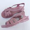 Summer Slope with Women's Sandals Middle-aged and Elderly Mother Sandals Non-slip Middle-heel Soft-soled Plastic Sandals for The Elderly