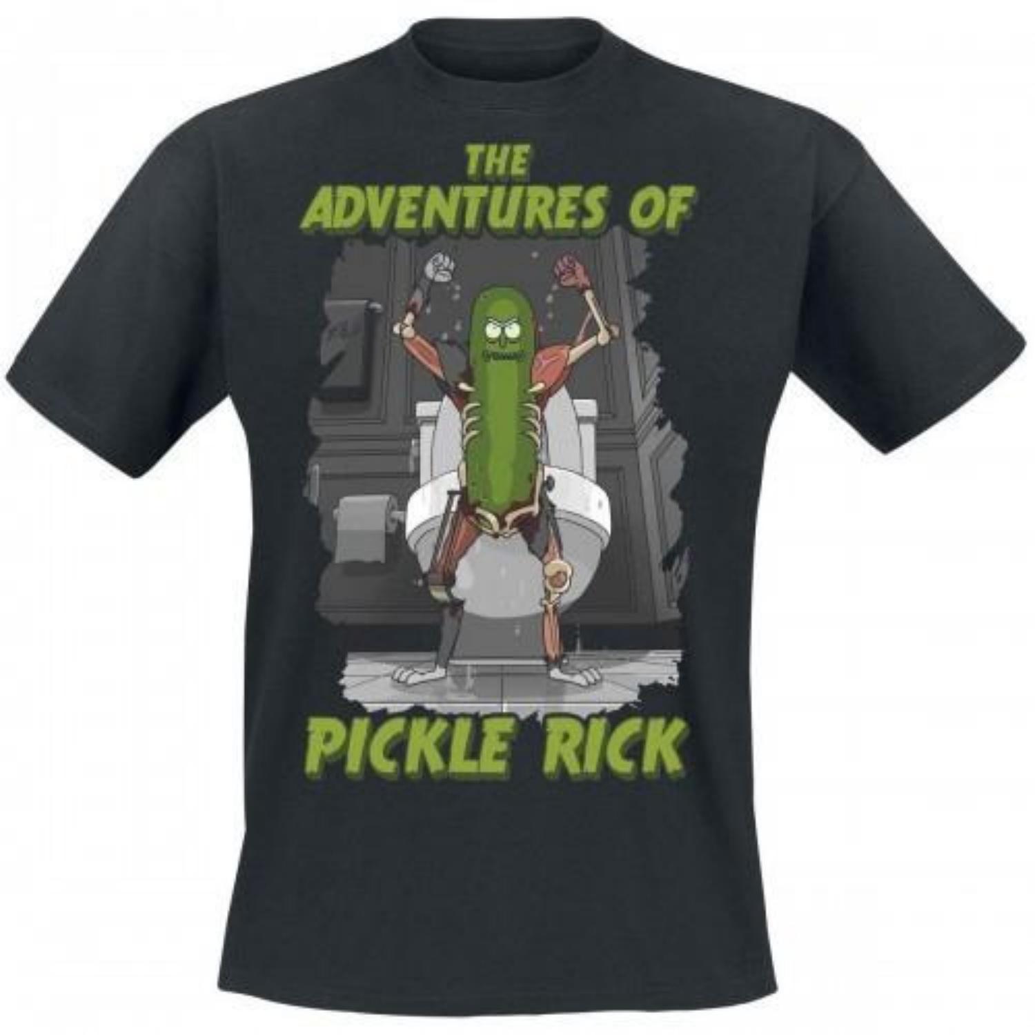 Rick And Morty Unisex Adult Adventures Of Pickle Rick T-Shirt S