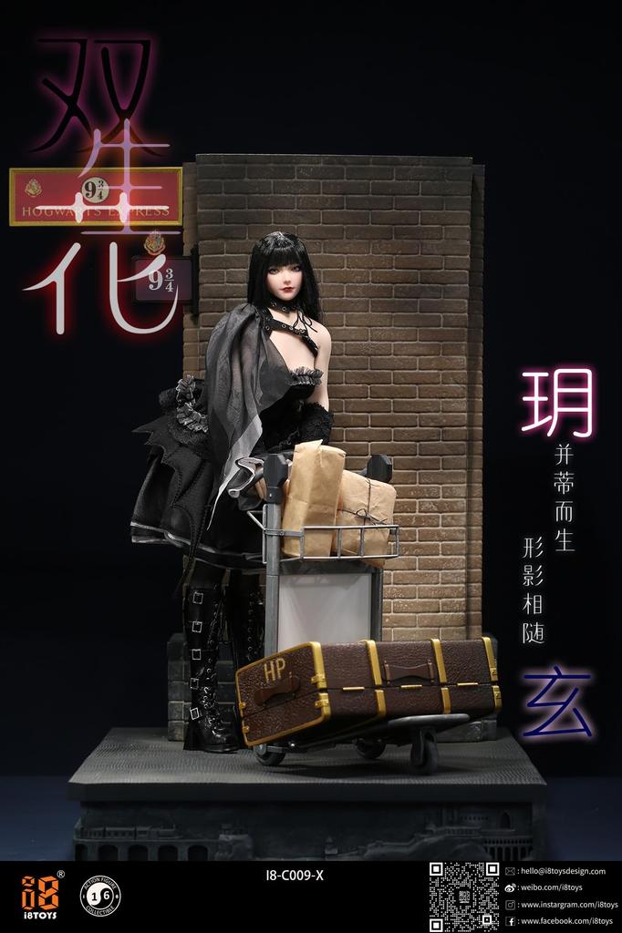 [TOYBARJAPAN] 16 Scale Figure Set: i8TOYS I8-C009-X Junior Bishoujo Action Eye Movable Eye Asian Beauty Female Head, Clothes, and High Heels (Body