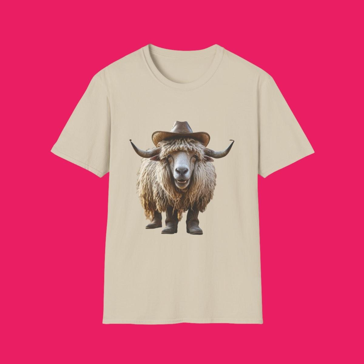 Cowboy Scottish Highland Cattle T-Shirt | Western Ranch Rodeo Animal Lover Tee S