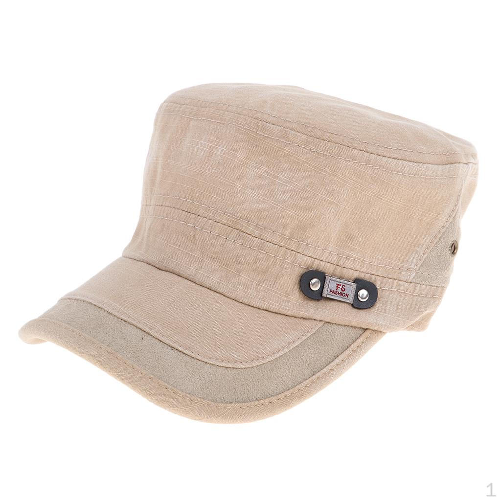 Distressed Washed Cotton Cadet Army Cap Basic Hat