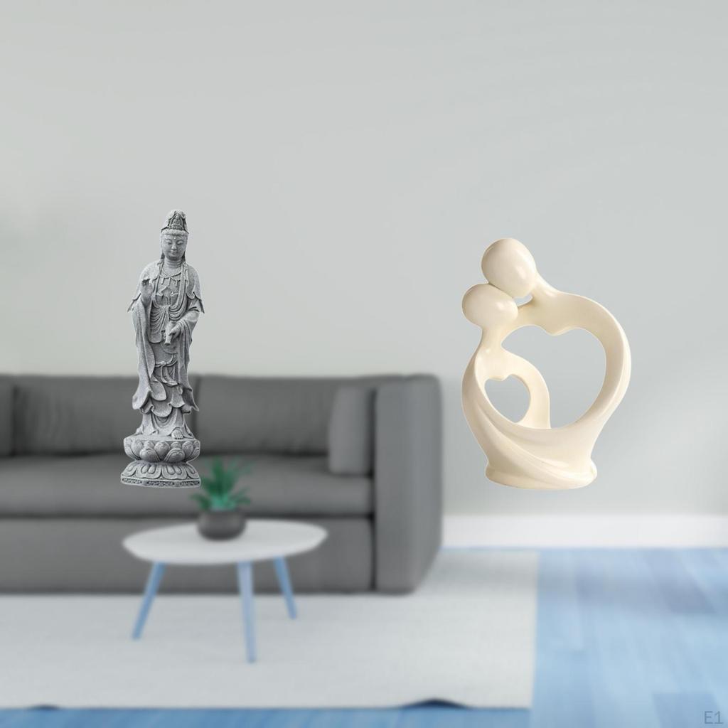 Guan Yin Abstract Female Buddha Lover Statue Artistic Feng Shui Collection Resin Sculpture Figurine