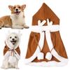 Dogs Christmas Hood Cape Fawn Cat Costume Dog Cloak With Hat Cat Christmas Outfit Cat Cape For Fall Winter Cats Small Dogs
